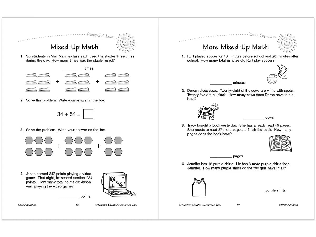 Addition Workbook - US 1413