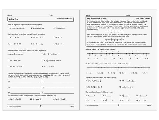 Algebra Success Workbook - US 8082