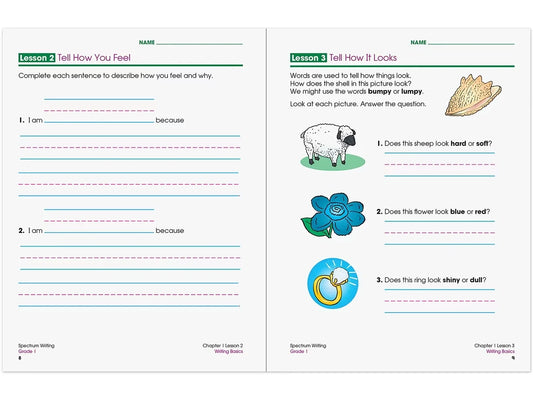 Spectrum® Writing Workbook - Gr. 1 - US 9652