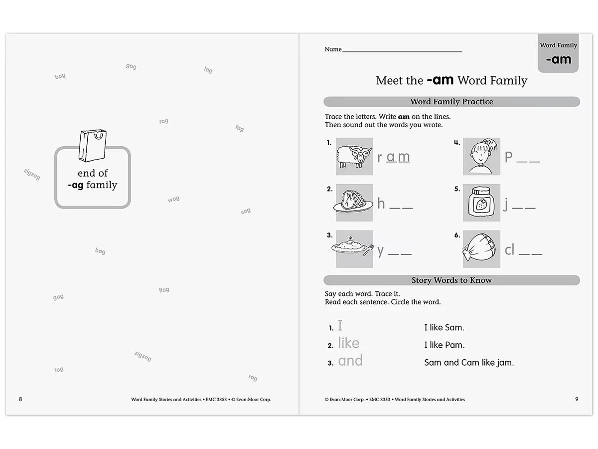 Word Family Workbook - US 1595