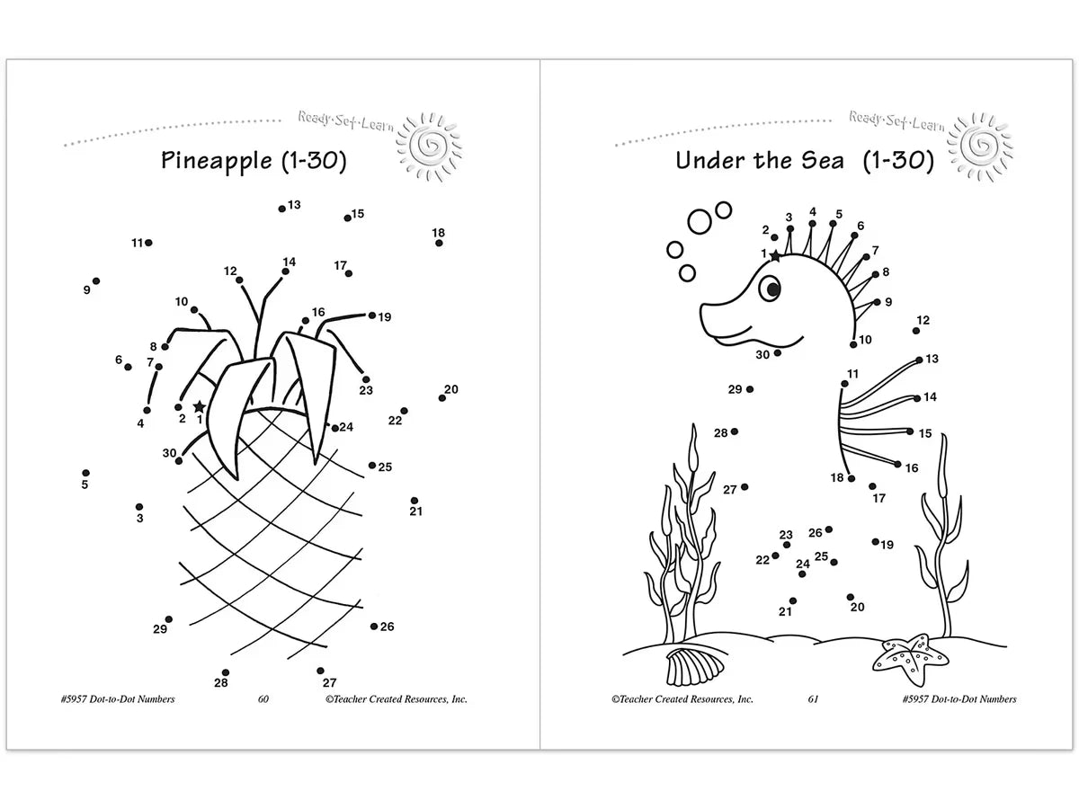 Dot-To-Dot Numbers Workbook - US 3141