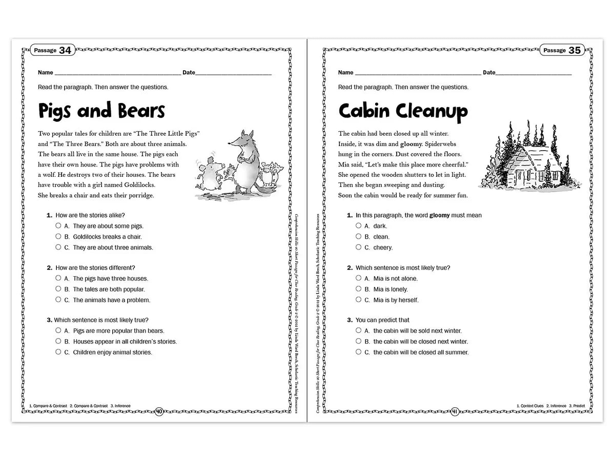 Comprehension Skills Workbook - Gr. 2 - US 3765