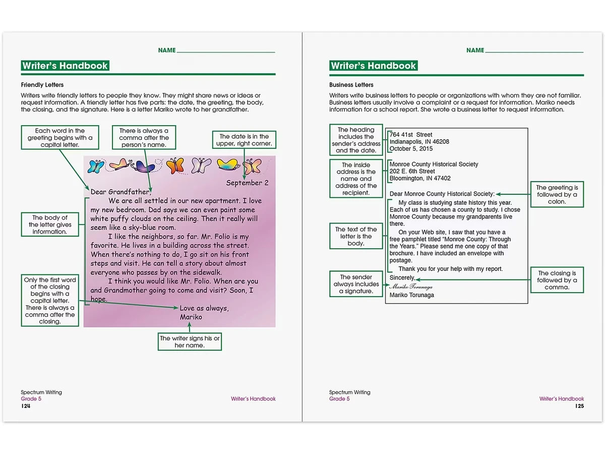 Spectrum® Writing Workbook - Gr. 5 - US 8982