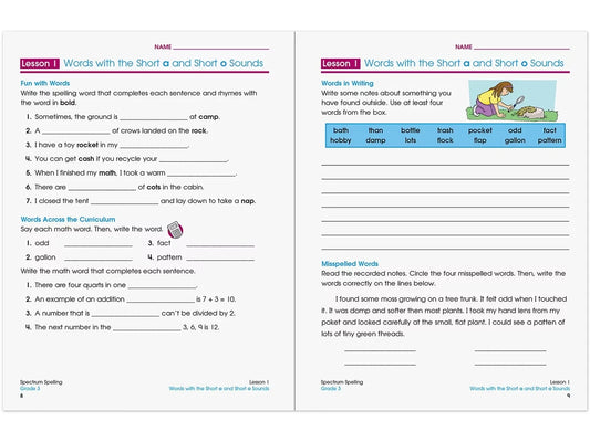 Spectrum® Spelling Workbook - Gr. 3 - US 3372