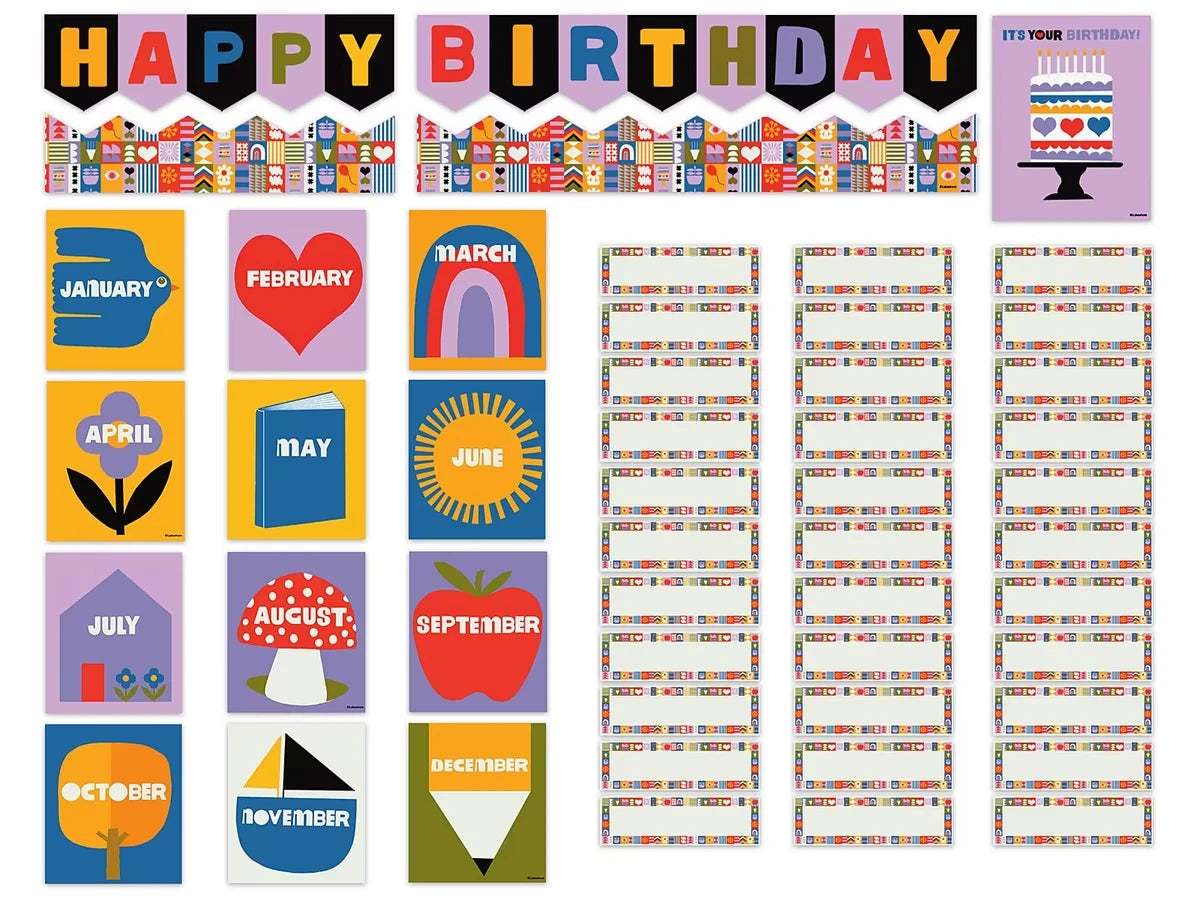 Lisa Congdon Birthday Bulletin Board Set - US 8570