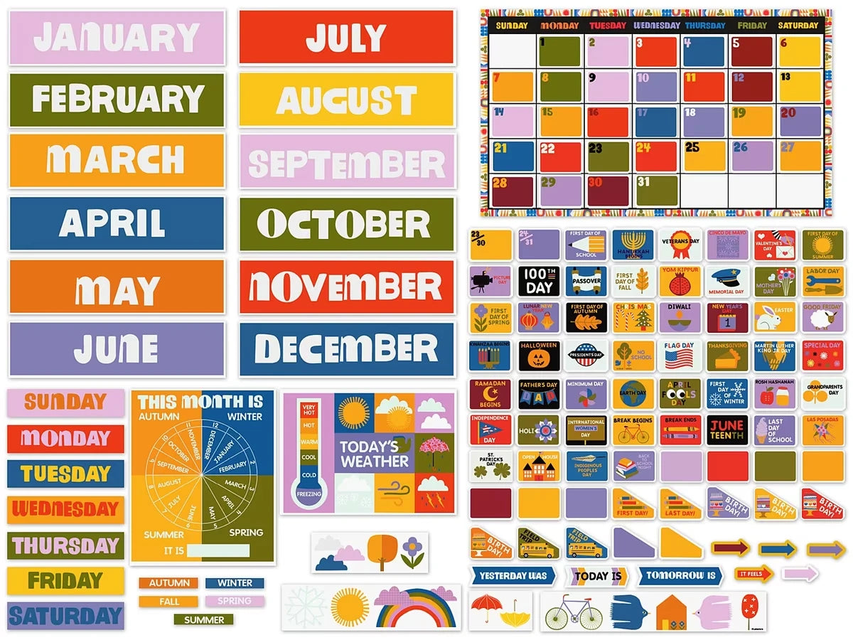 Lisa Congdon Calendar Bulletin Board Set - US 4259
