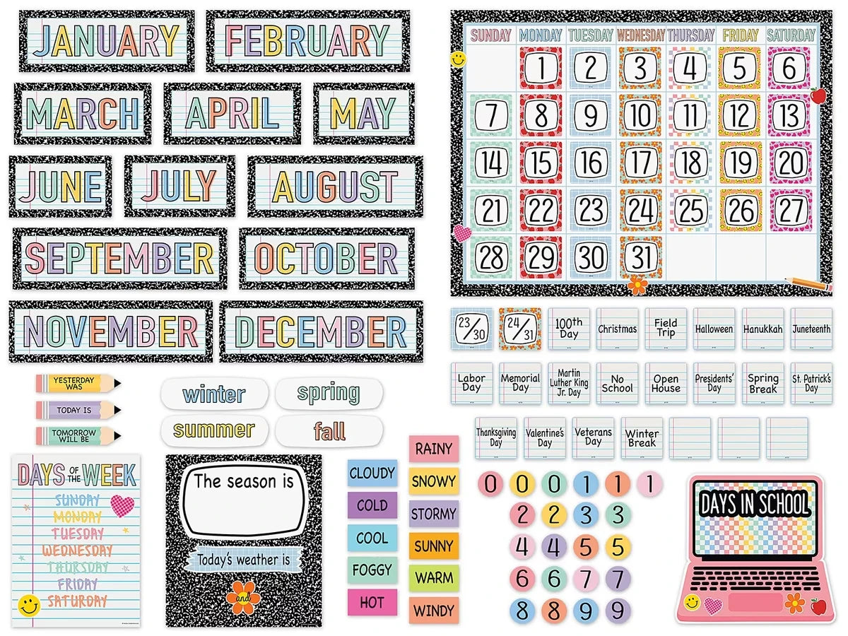 Cool for School Calendar Bulletin Board Set - US 1747