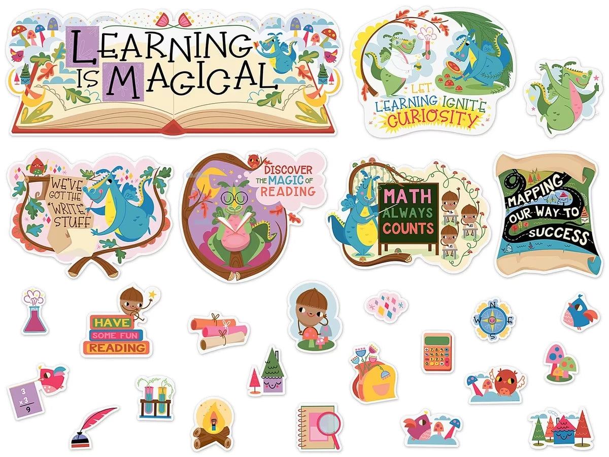 Fairy Tale Forest Learning Is Magical Bulletin Board Set - US 9607