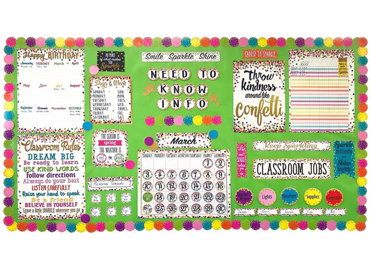 Confetti Classroom Jobs Bulletin Board Set - US 7966