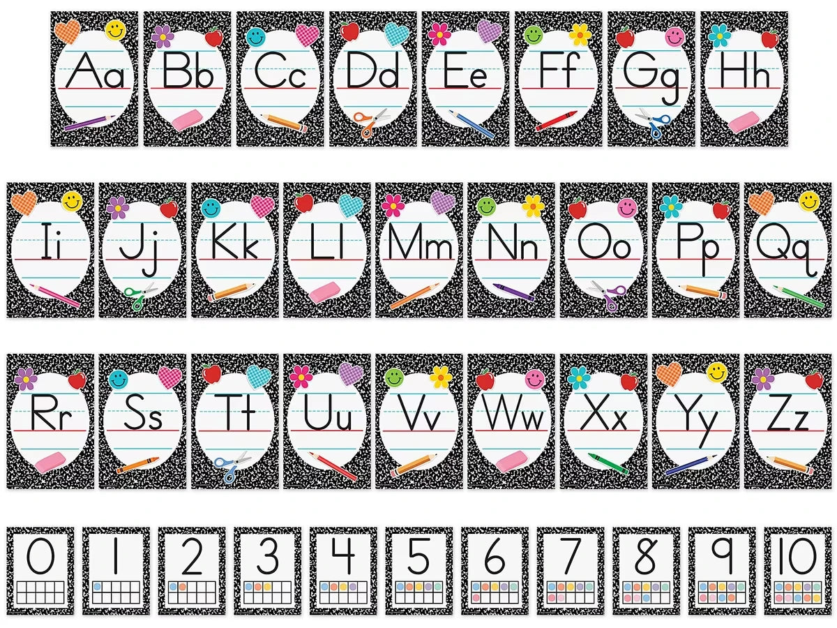 Cool for School Alphabet Card Bulletin Board Set - US 8314