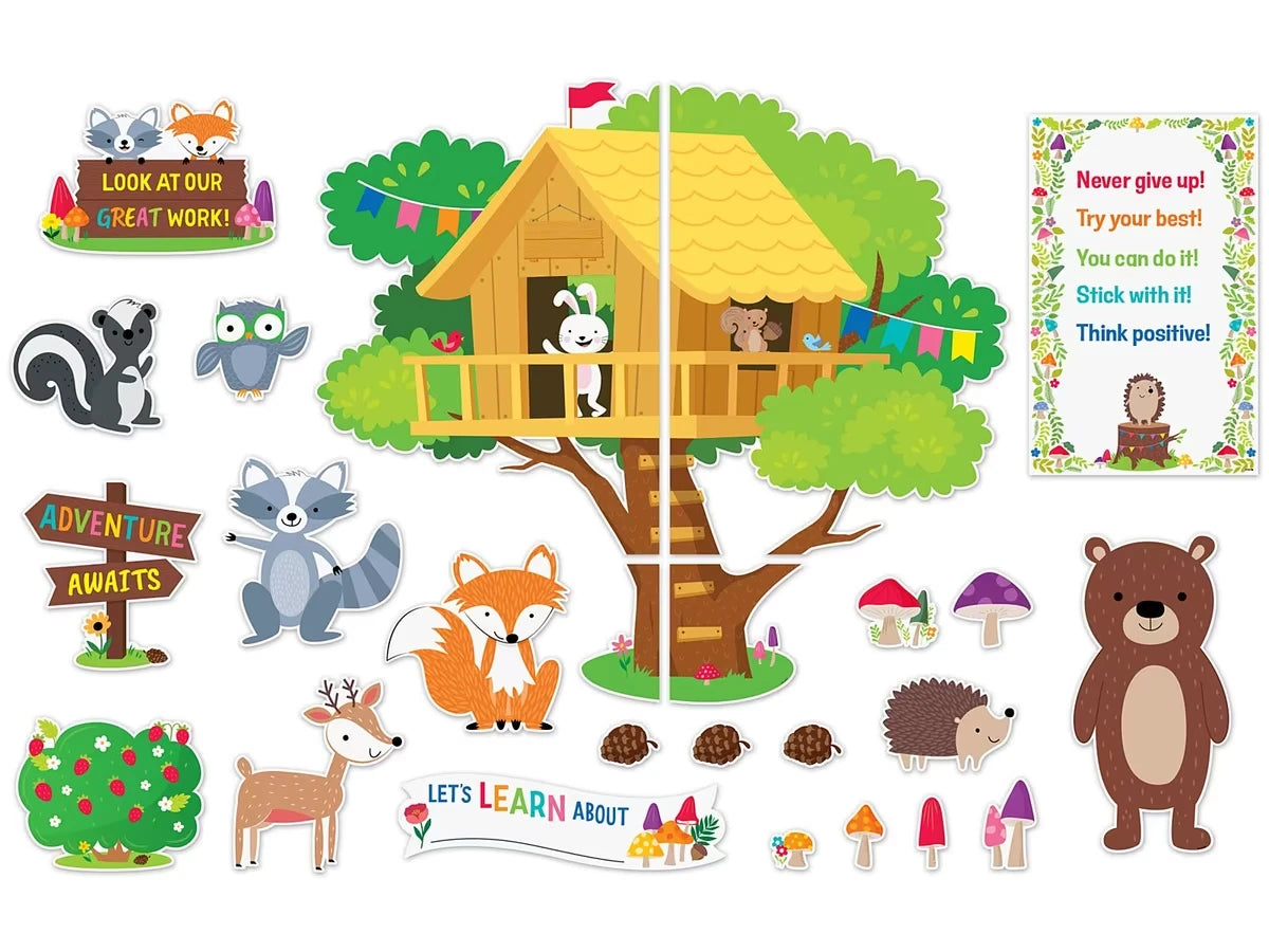 Woodland Friends Treehouse Bulletin Board Set - US 1424