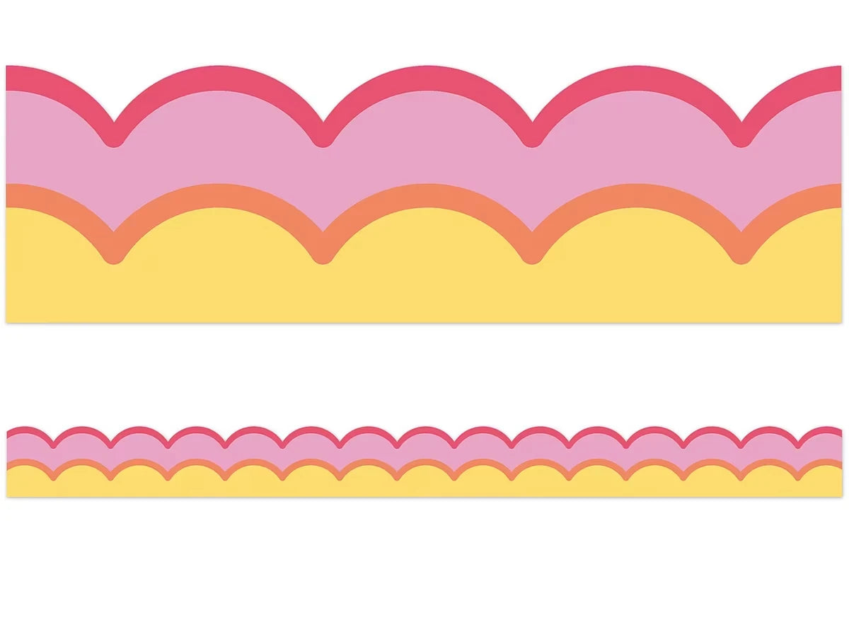 Retro Remix Warm Waves Scalloped Border - US 5446