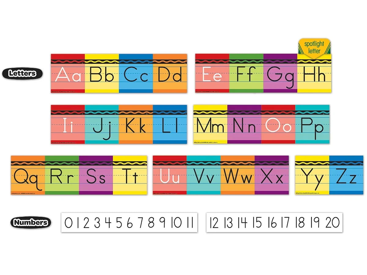Crayola Traditional Manuscript Bulletin Board Set - US 2195