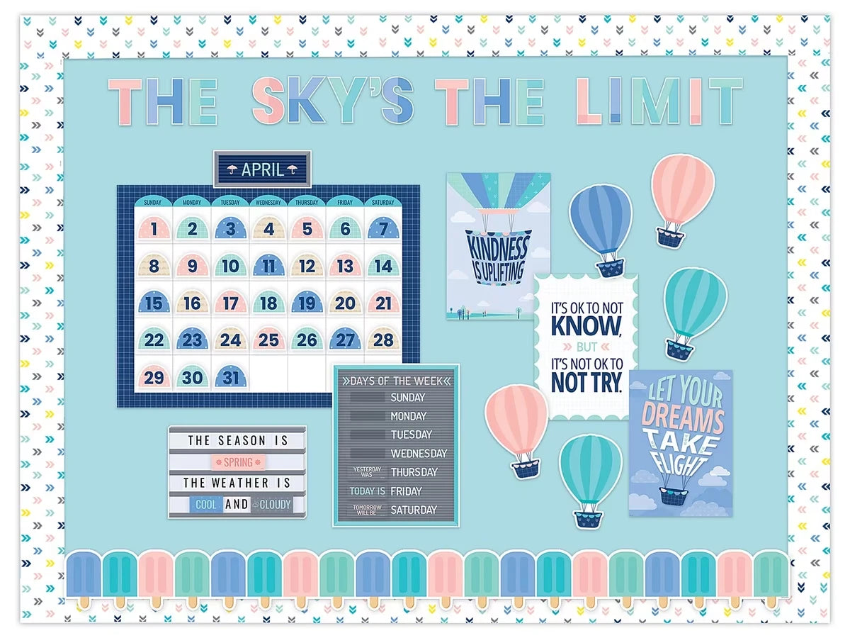Calm & Cool Welcome Bulletin Board Set - US 8466