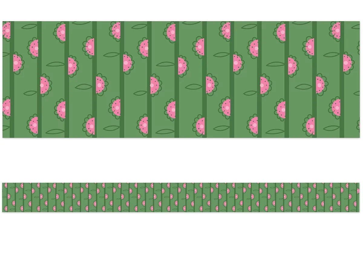 Fairy Tale Forest Flowers Border - US 5905