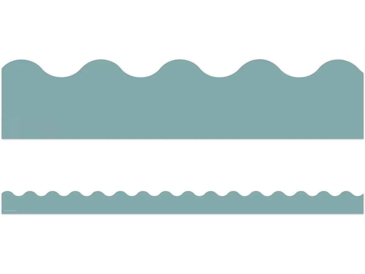 Everyone Is Welcome Calming Blue Scalloped Border - US 3437