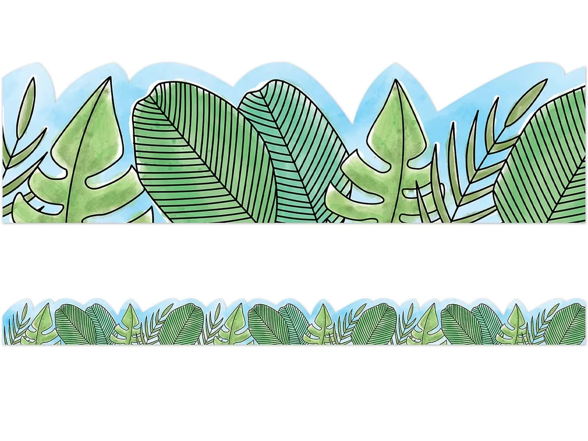 Safari Friends Jumbo Leaf Border - US 1040