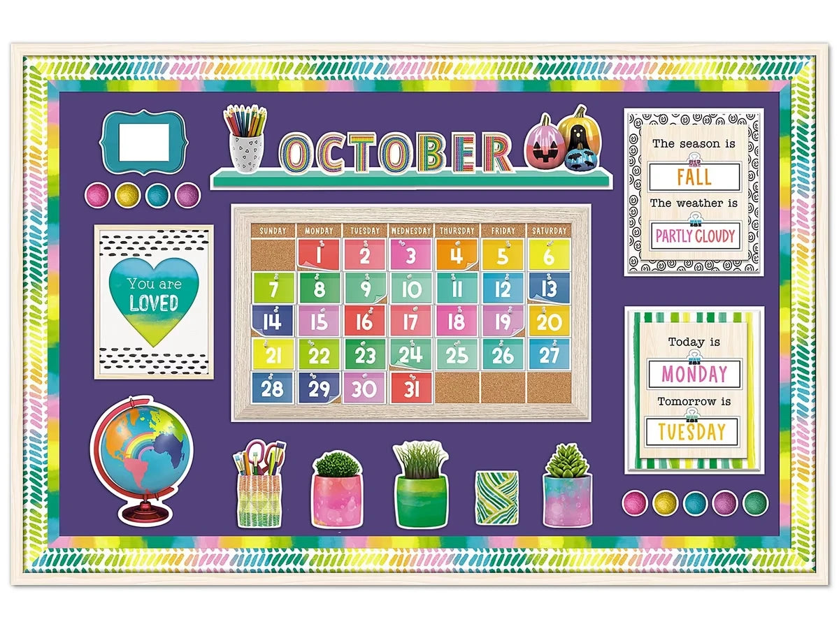 Creatively Inspired Calendar Bulletin Board Set - US 4111