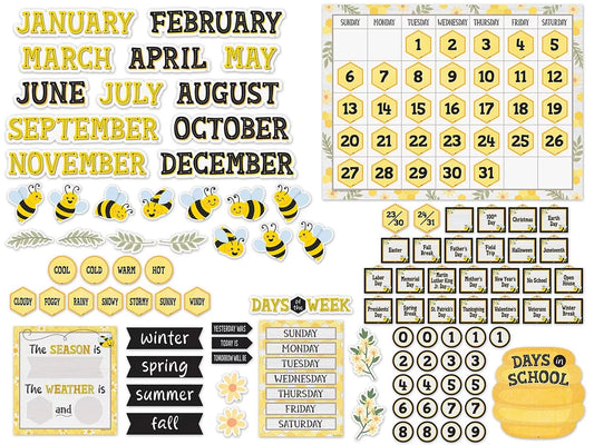 Buzzing Bees Calendar Bulletin Board Set - US 5397