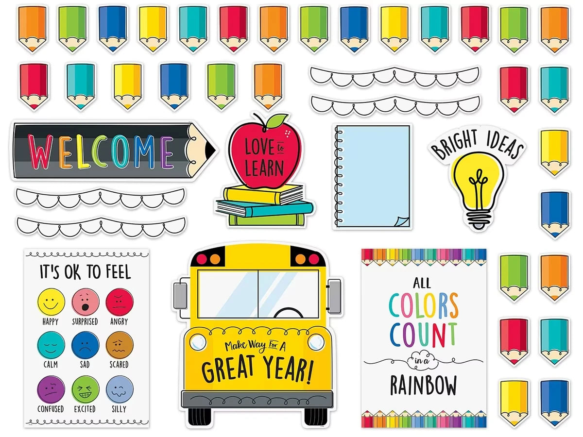 Ready for School Welcome Bulletin Board Set - US 9829