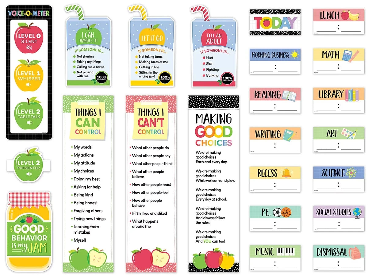 Apple Time Behavior Management Bulletin Board Set - US 2995