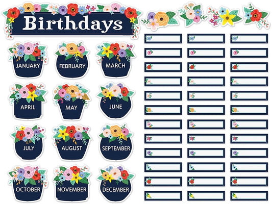 Wildflowers Birthday Bulletin Board Set - US 5782