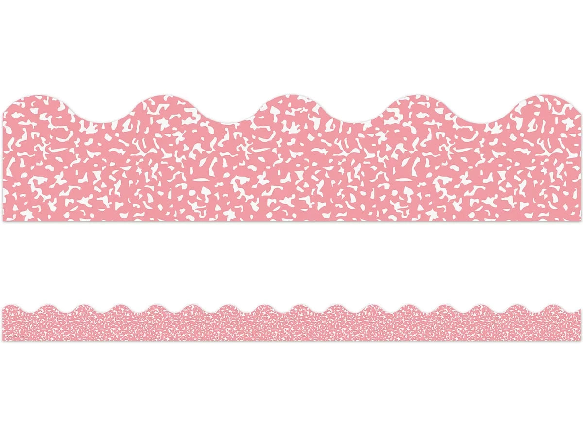Cool for School Pink Scalloped Border - US 4578