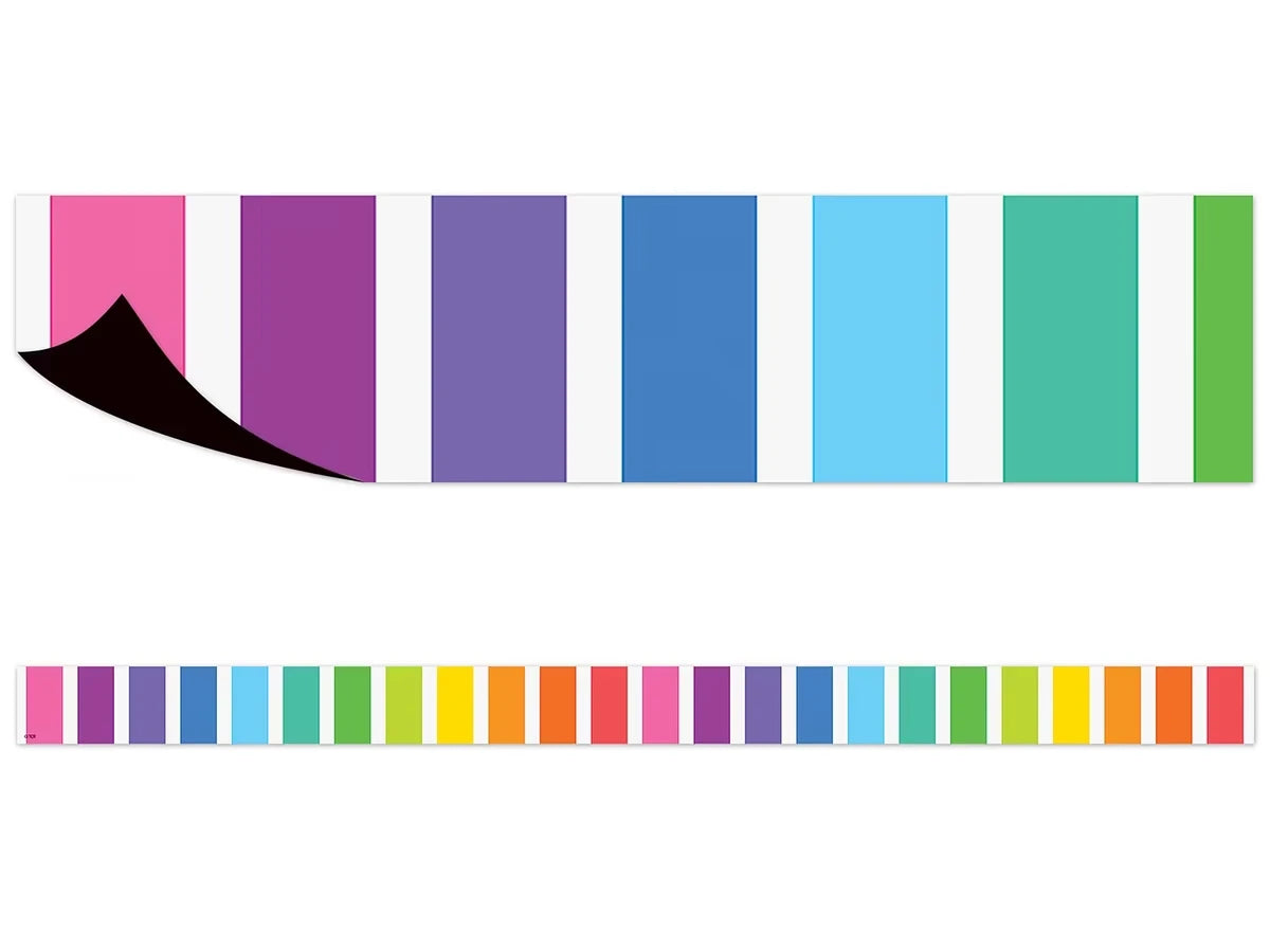Rainbow Striped Magnetic Border - US 1004