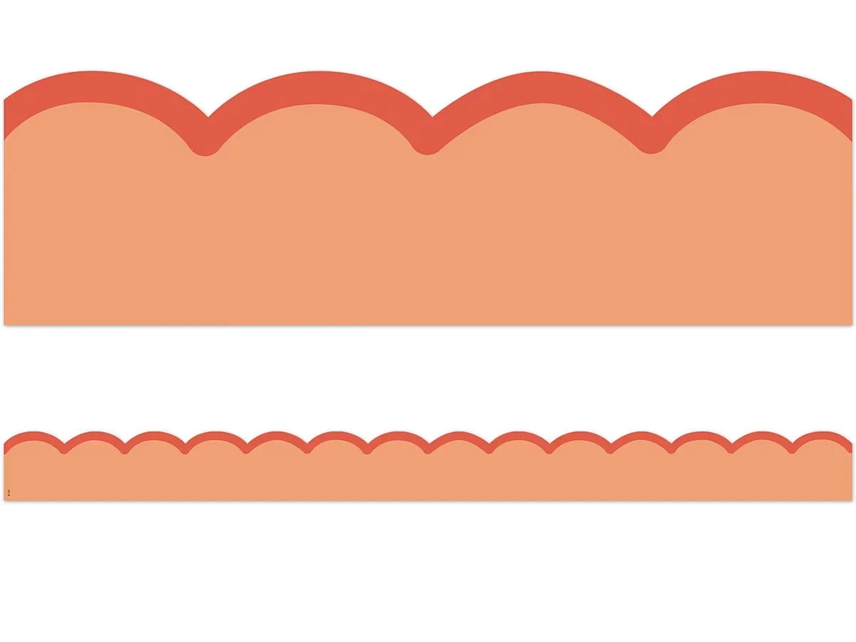 Color Crush Orange Scalloped Border - US 3021