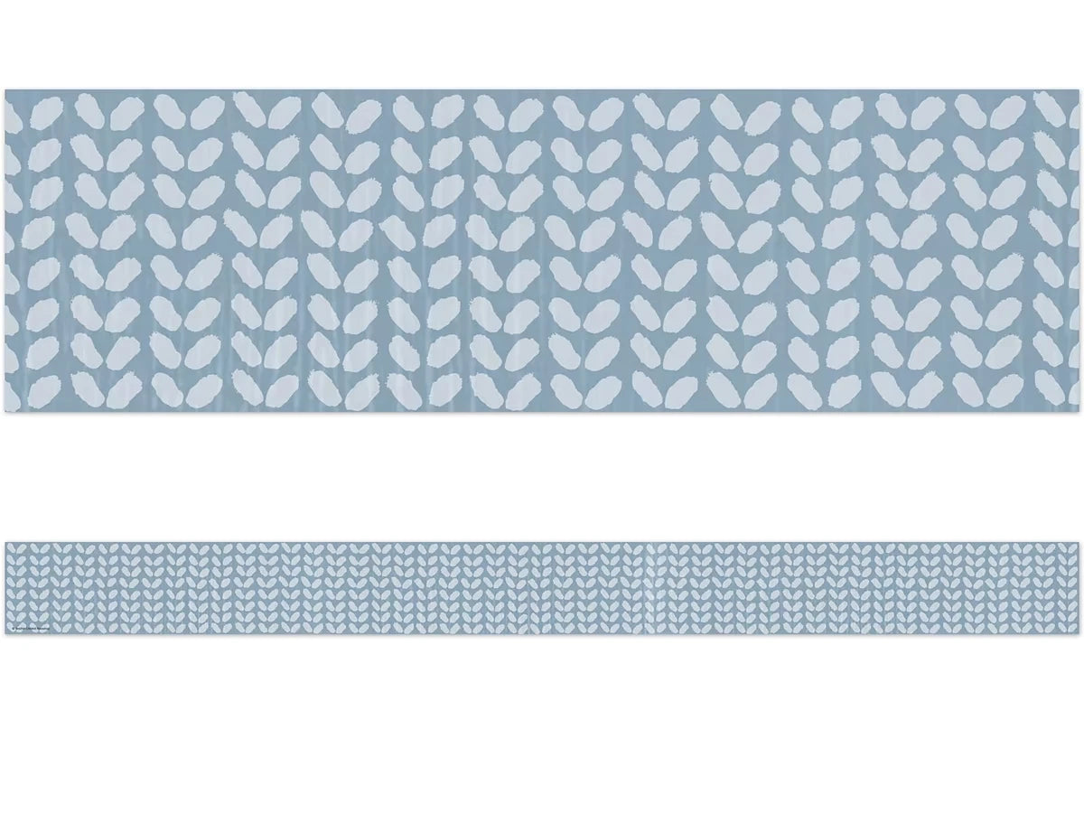 Classroom Cottage Blue Petal Border - US 5278
