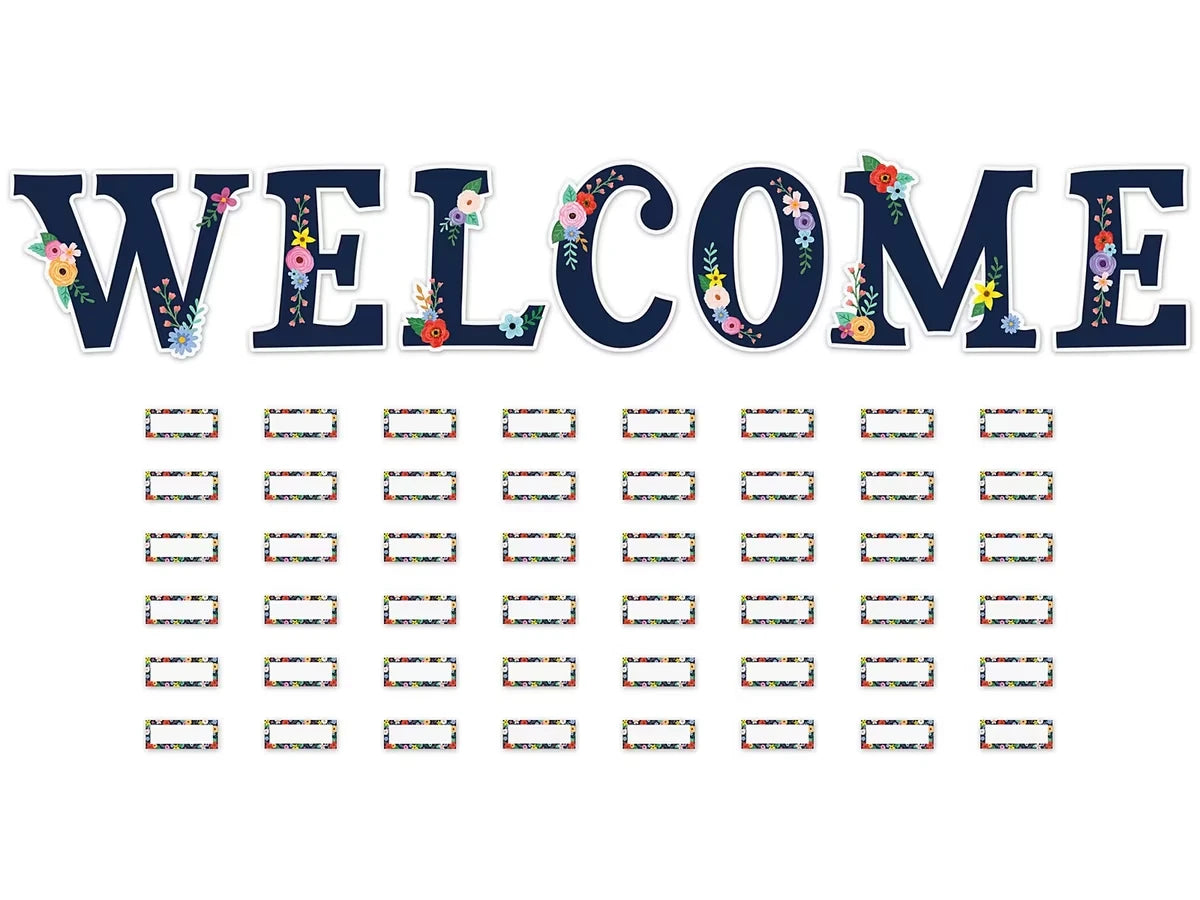 Wildflowers Welcome Bulletin Board Set - US 5201