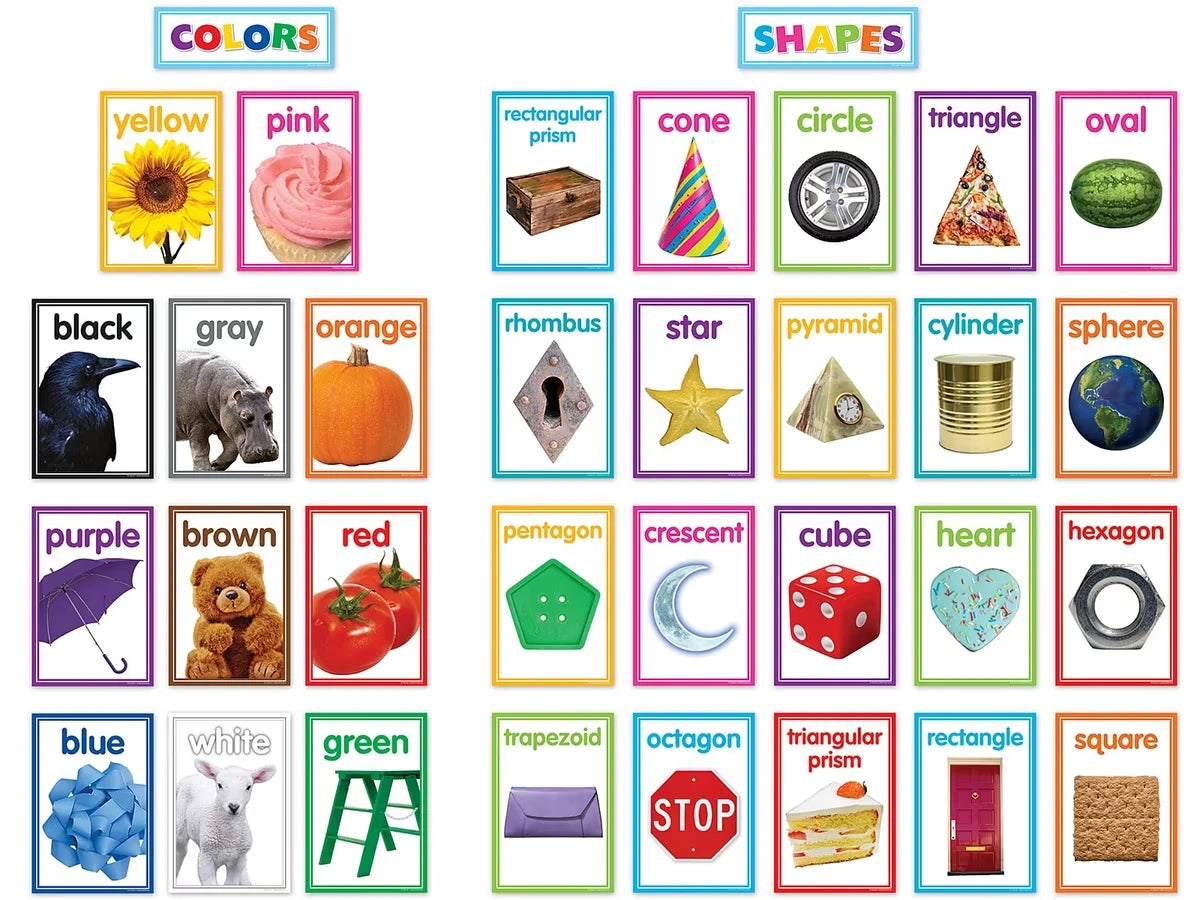 Color & Shape Photo Card Bulletin Board Set - US 7285