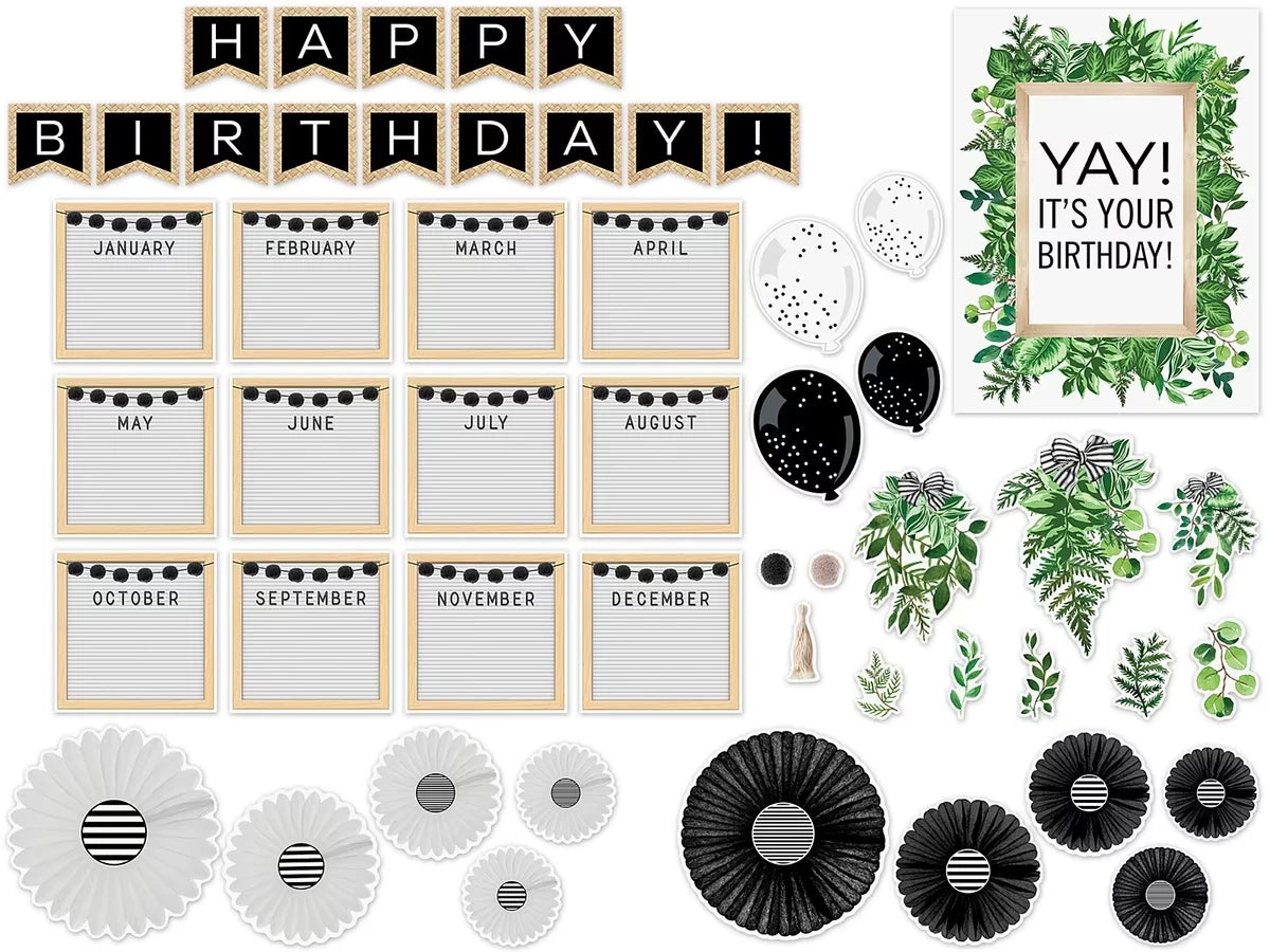 Simply Boho Birthday Bulletin Board Set - US 3979