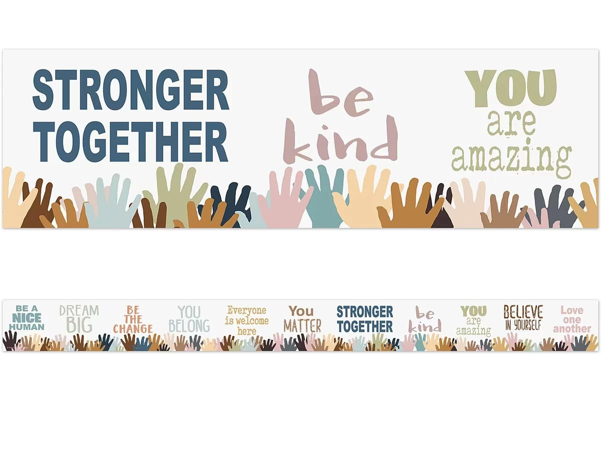 Everyone Is Welcome Motivational Border - US 6077