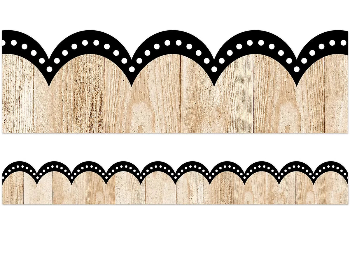 Dotted Wood Scalloped Border - US 4858