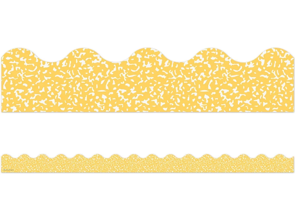 Cool for School Yellow Scalloped Border - US 1037