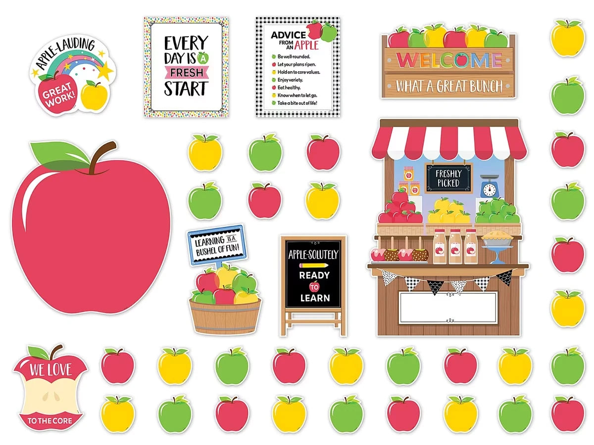 Apple Time Bulletin Board Set - US 2167