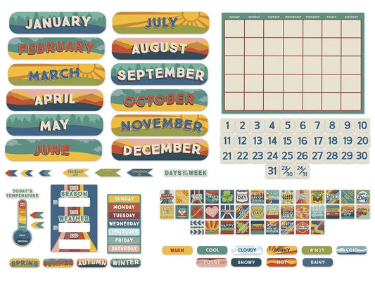 Adventurer Calendar Bulletin Board Set - US 3362