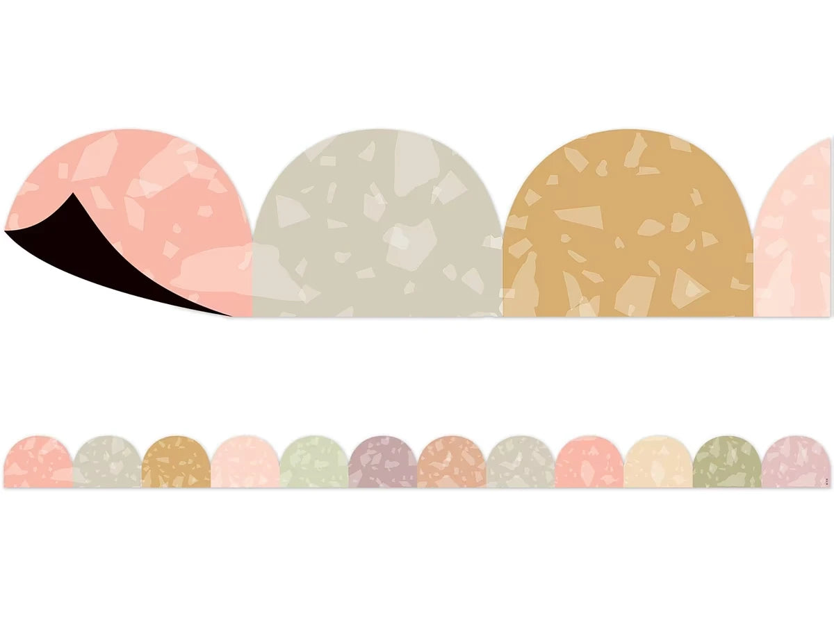Terrazzo Tones Magnetic Scalloped Border - US 5509