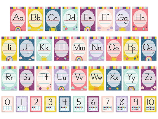 Oh Happy Day! Alphabet Card Bulletin Board Set - US 4871