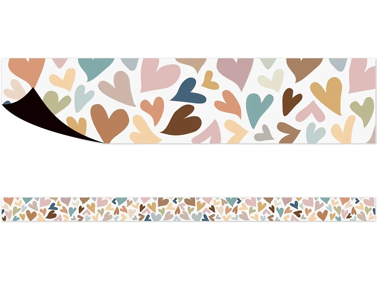 Everyone Is Welcome Hearts Magnetic Border - US 7113