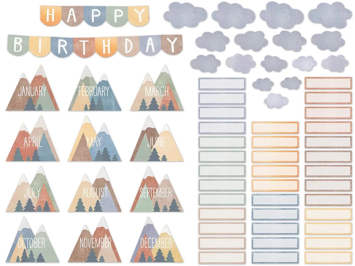 Moving Mountains Birthday Bulletin Board Set - US 8809