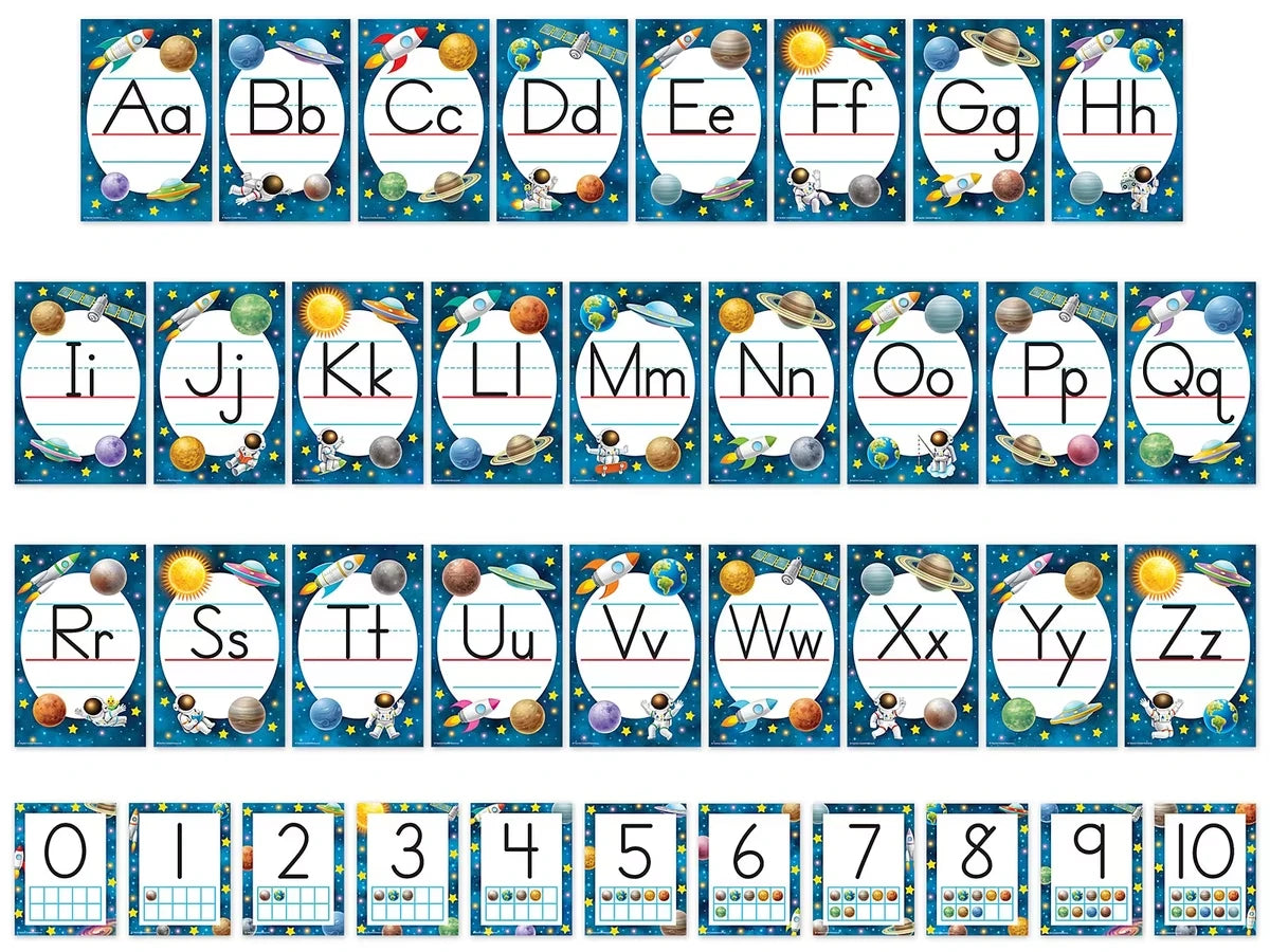 Outer Space Crew Alphabet Bulletin Board Set - US 3932