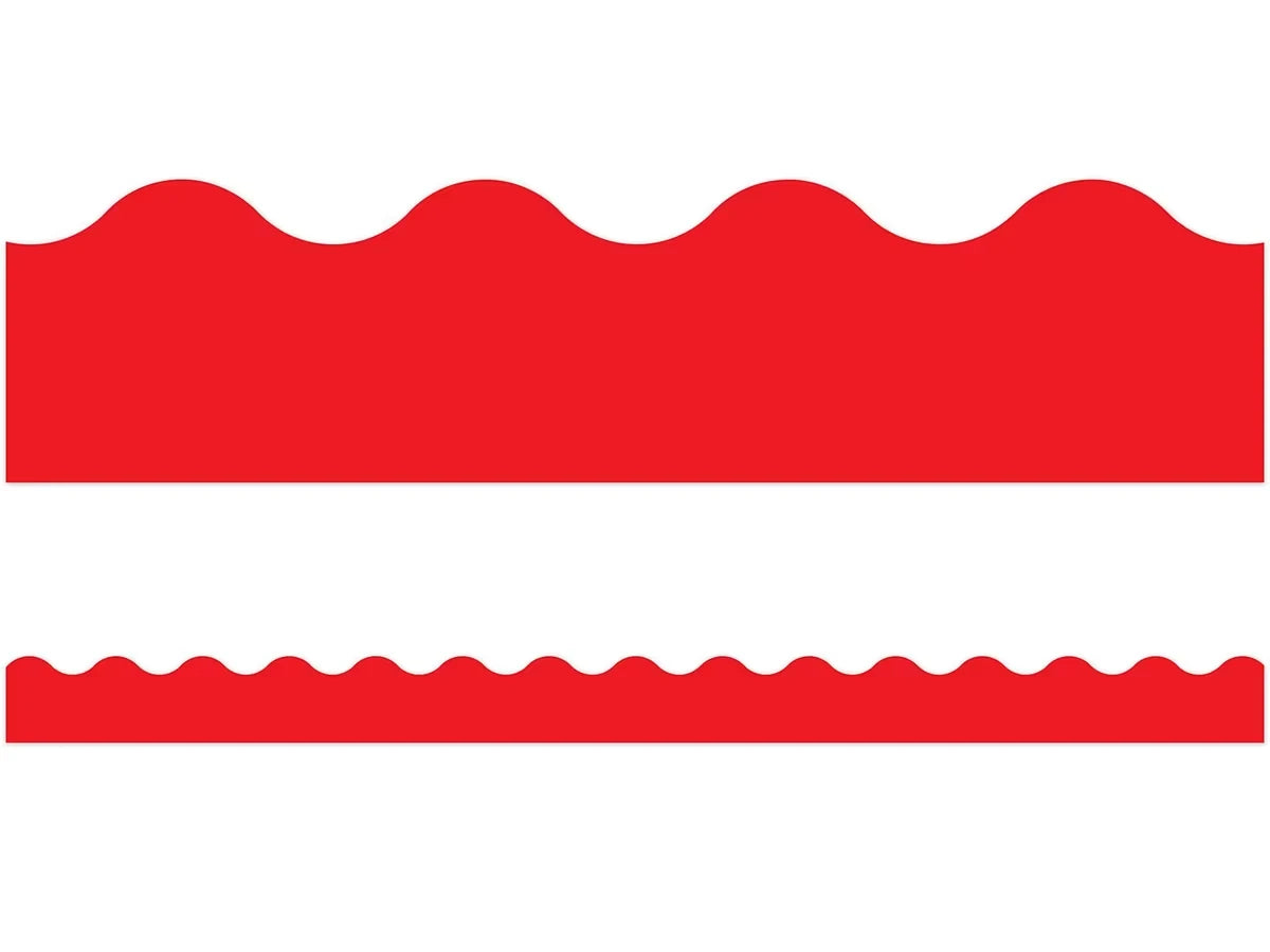 Red Scalloped Border - US 4287
