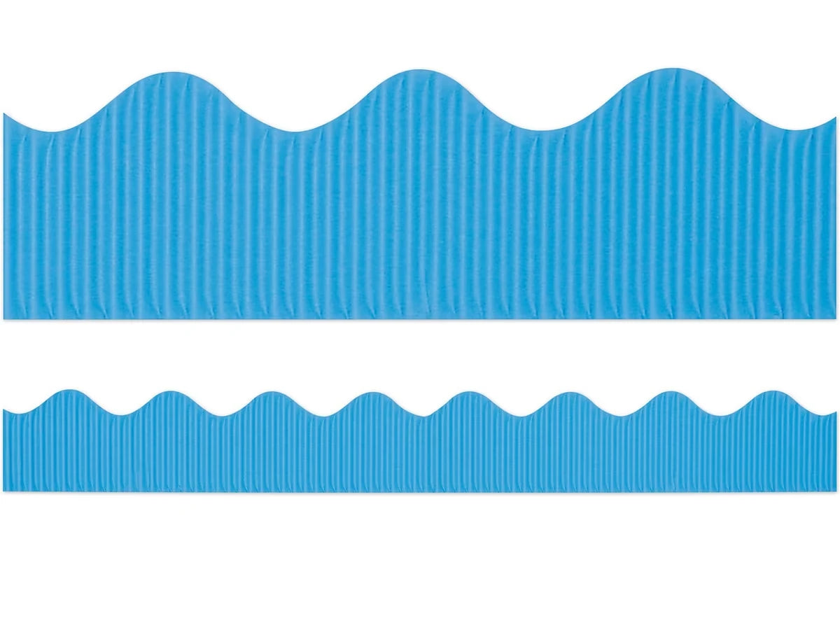 Bright Blue Scalloped Bordette® - US 9901