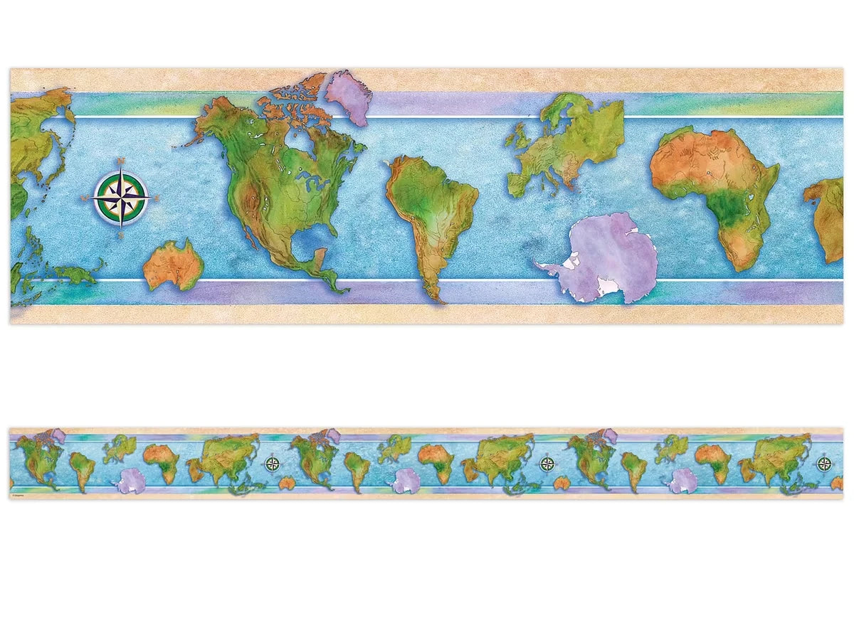 World Map Border - US 3068
