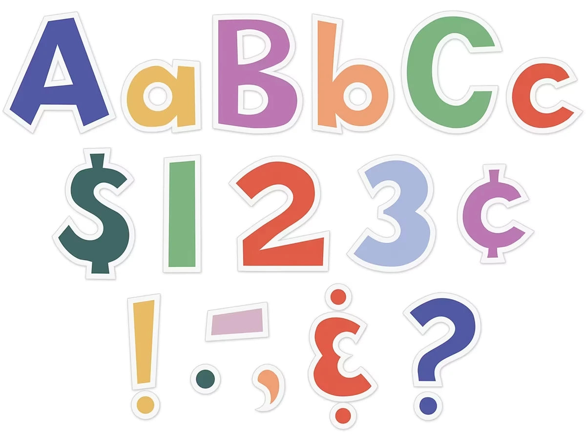 Color Crush 4" Punch-Out Letters - US 1932