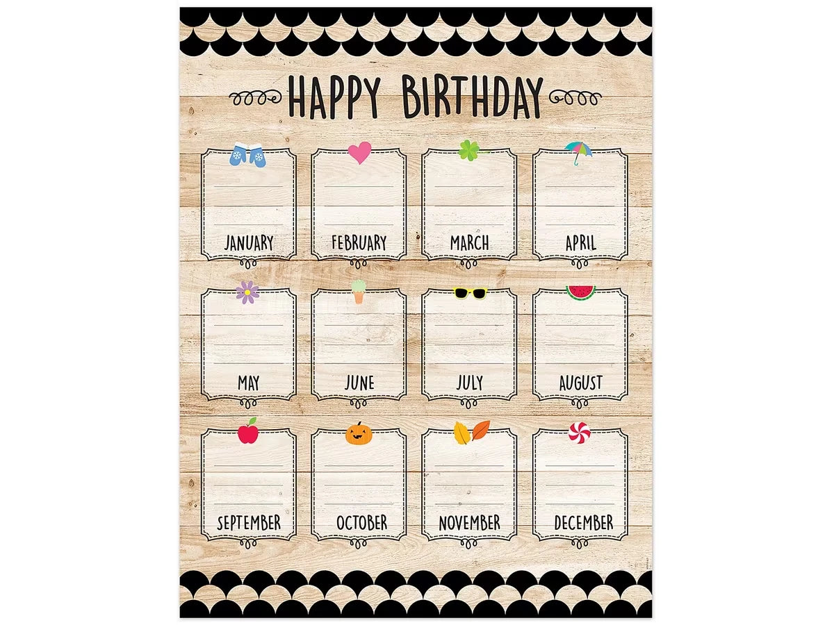 Happy Birthday Wooden Poster - US 5267