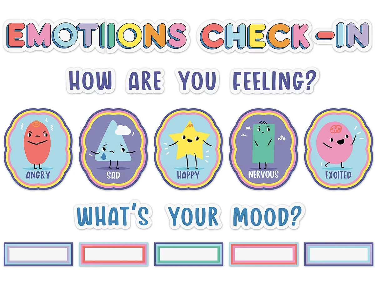 We Stick Together Emotions Check-In Bulletin Board Set - US 7125