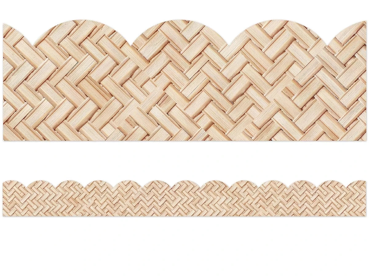 True to You Woven Bamboo Scalloped Border - US 9529